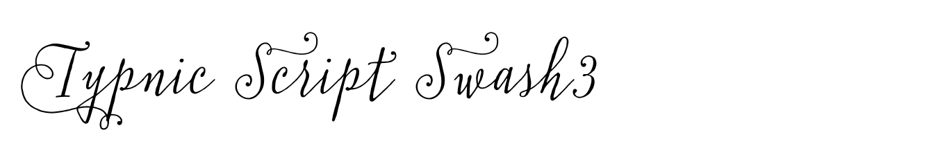Typnic Script Swash3 image